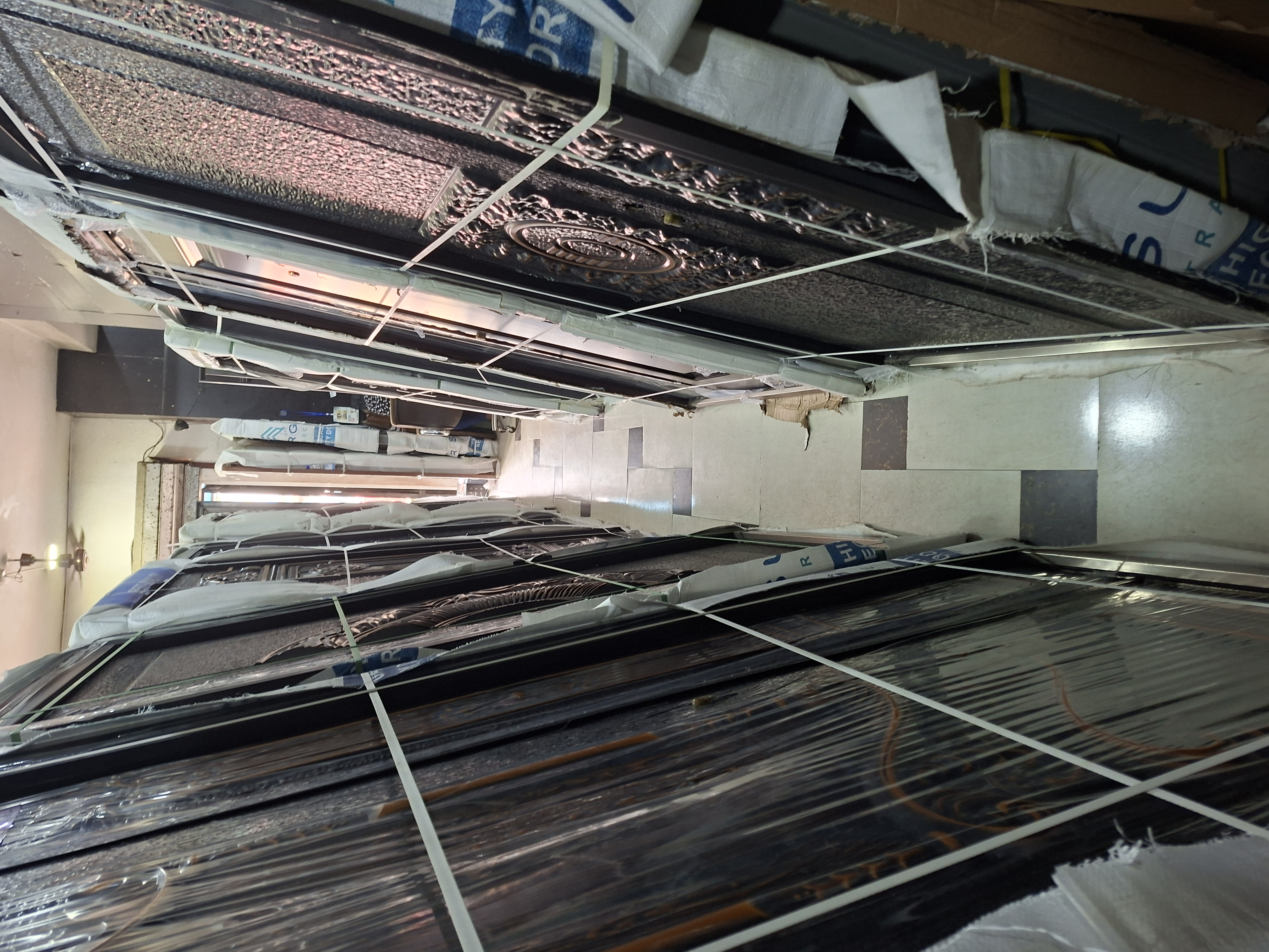 A view along the SONFAN showroom door displays